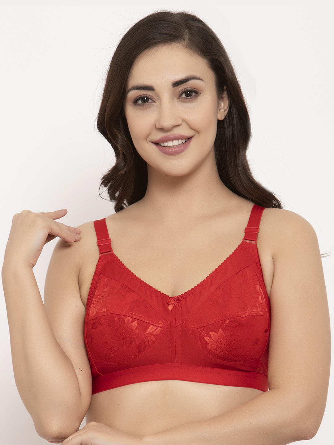 

GRACIT Red Printed Non-Wired Non Padded Everyday Bra PW4-03-30C