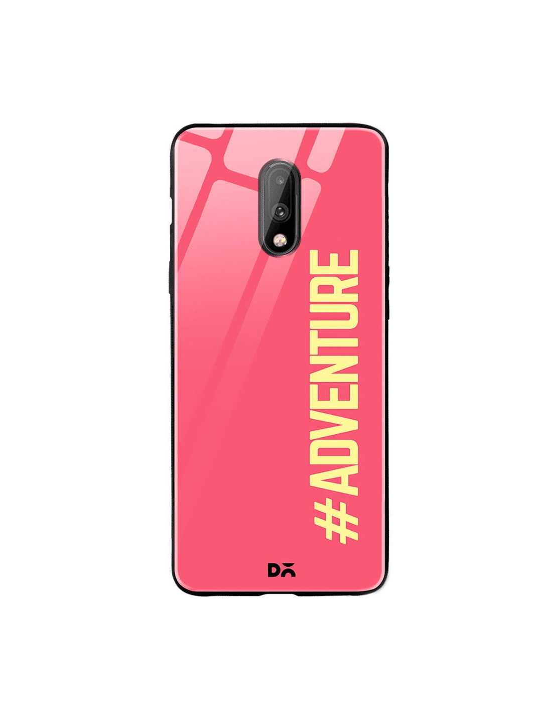 

DailyObjects Pink & Yellow Adventurous OnePlus 7 Glass Case