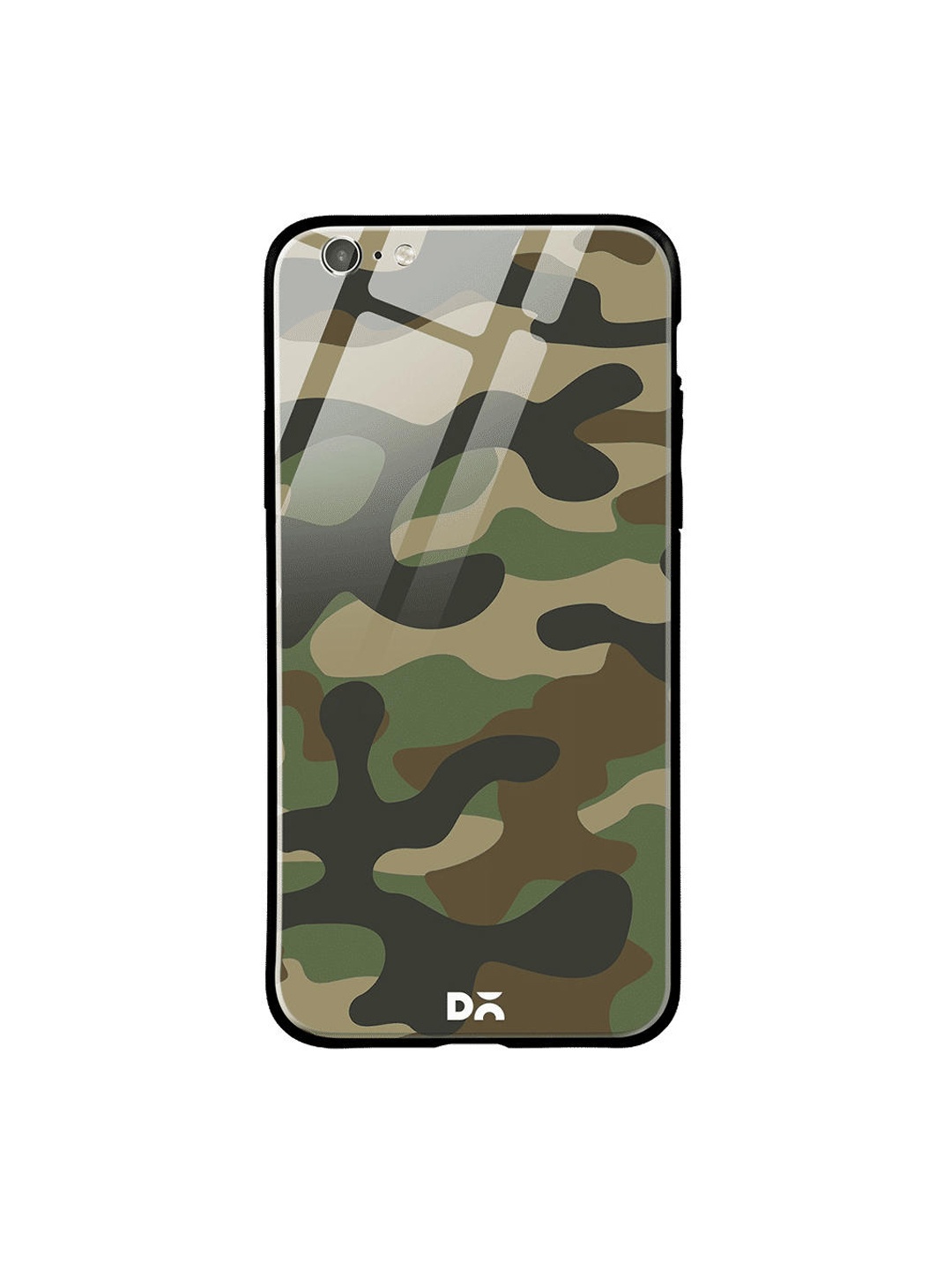 

DailyObjects Olive Green & Brown Camouflage iPhone 6S Glass Cover