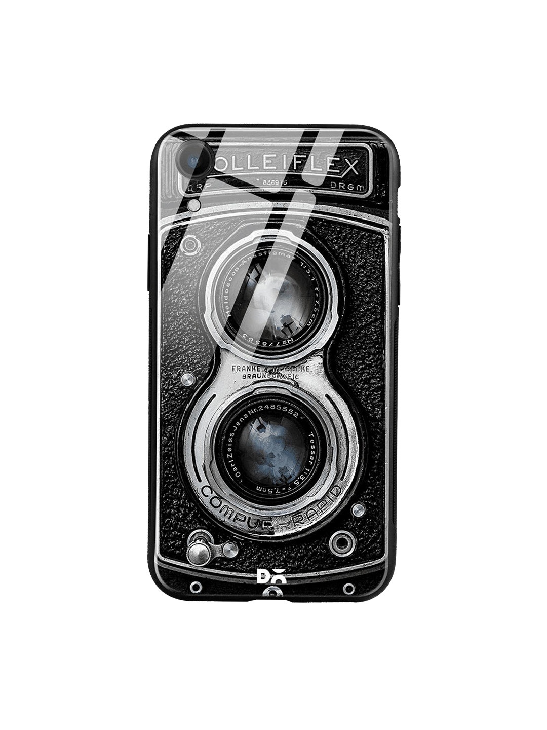 

DailyObjects Black & Grey Flex Camera iPhone XR Glass Case