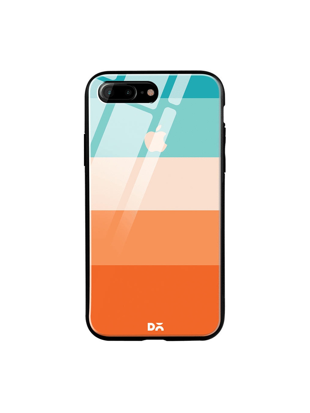 

DailyObjects Turquoise Blue & Pink Trio Quin iPhone 8 Plus Glass Case