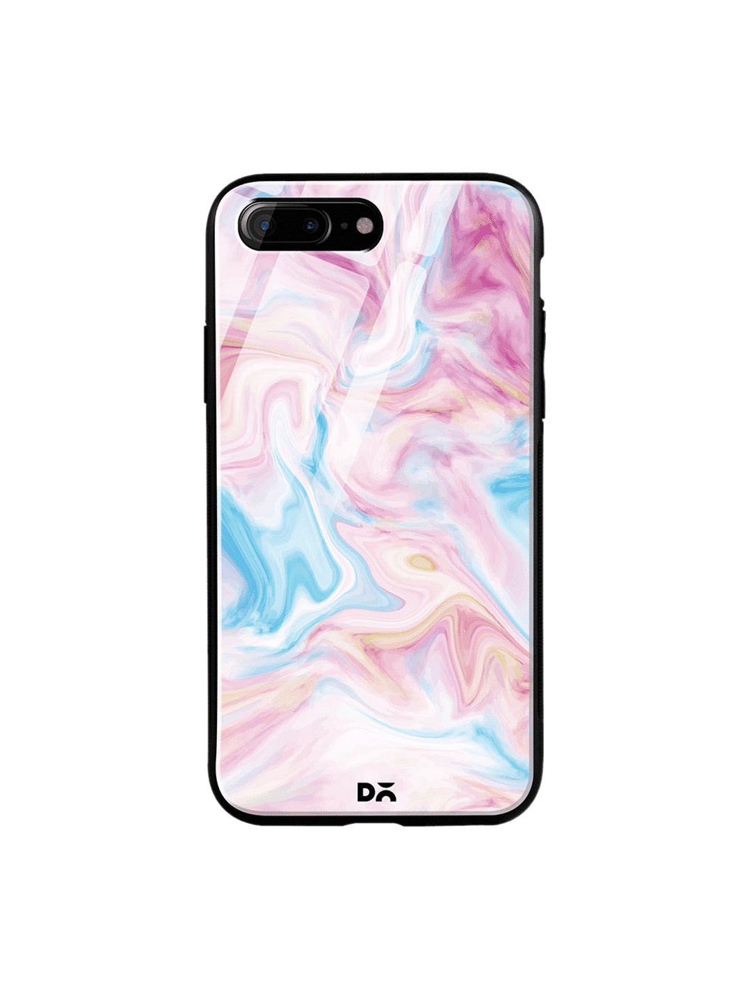 

DailyObjects Pink & Blue Pastel Marble iPhone 7 Plus Glass Case