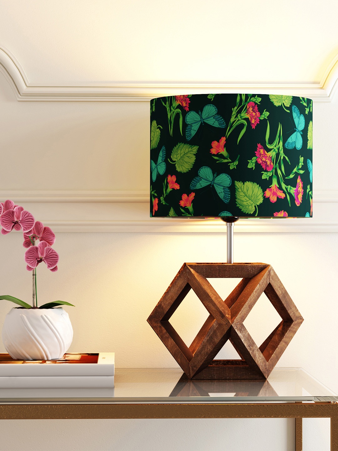 

India Circus by Krsnaa Mehta Lamp Shade, Green