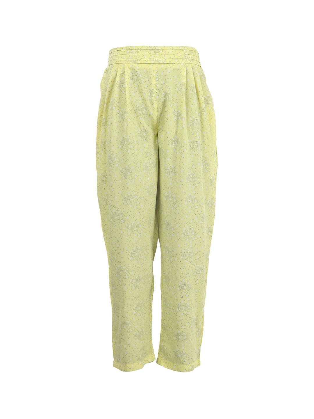 

Miyo Girls Yellow & Grey Printed Lounge Pants