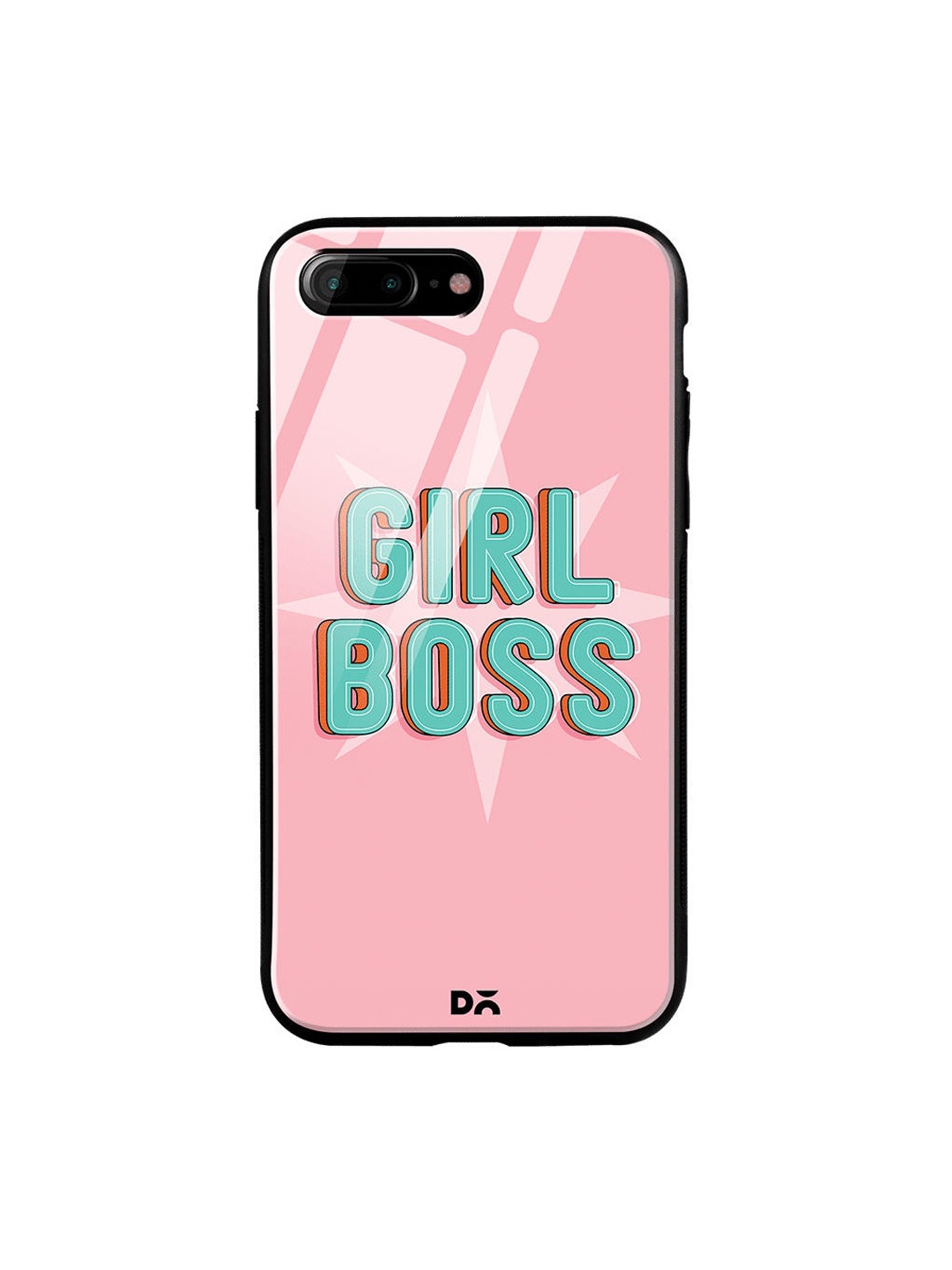 

DailyObjects Pink & Green Girl Boss Star iPhone 7 Plus Glass Cover