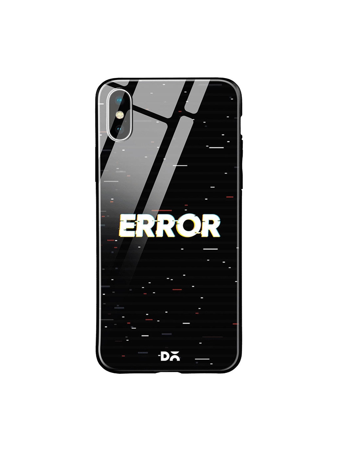 

DailyObjects Black & White System Error iPhone XS Max Glass Case