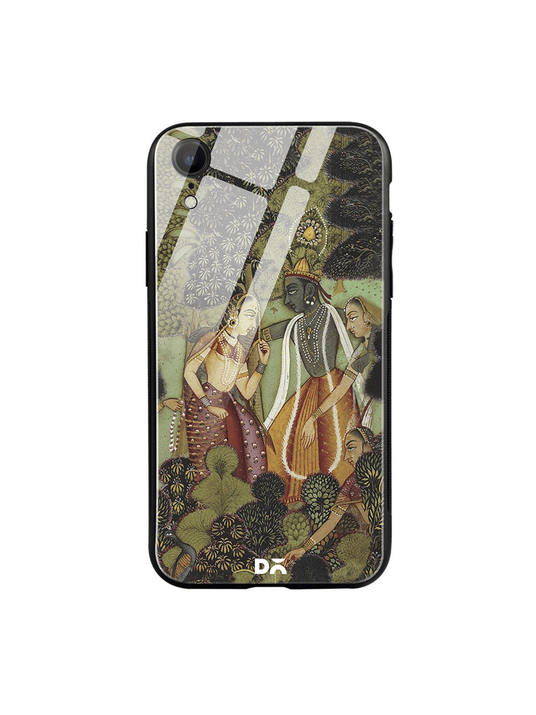 

DailyObjects Green & Red Krishna iPhone XR Glass Cover