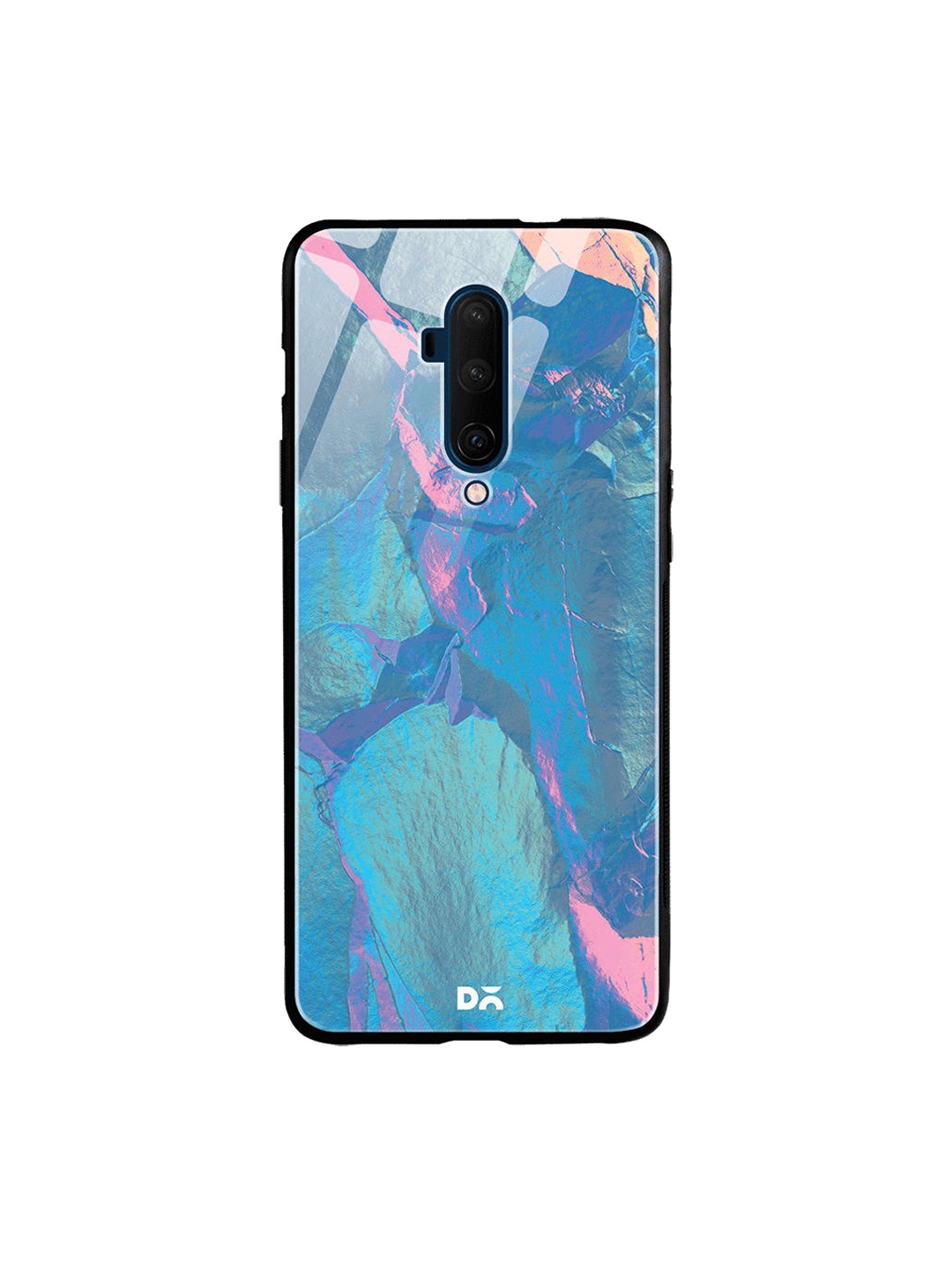 

DailyObjects Blue & Pink Glacier Holo Stone OnePlus 7T Pro Glass Case