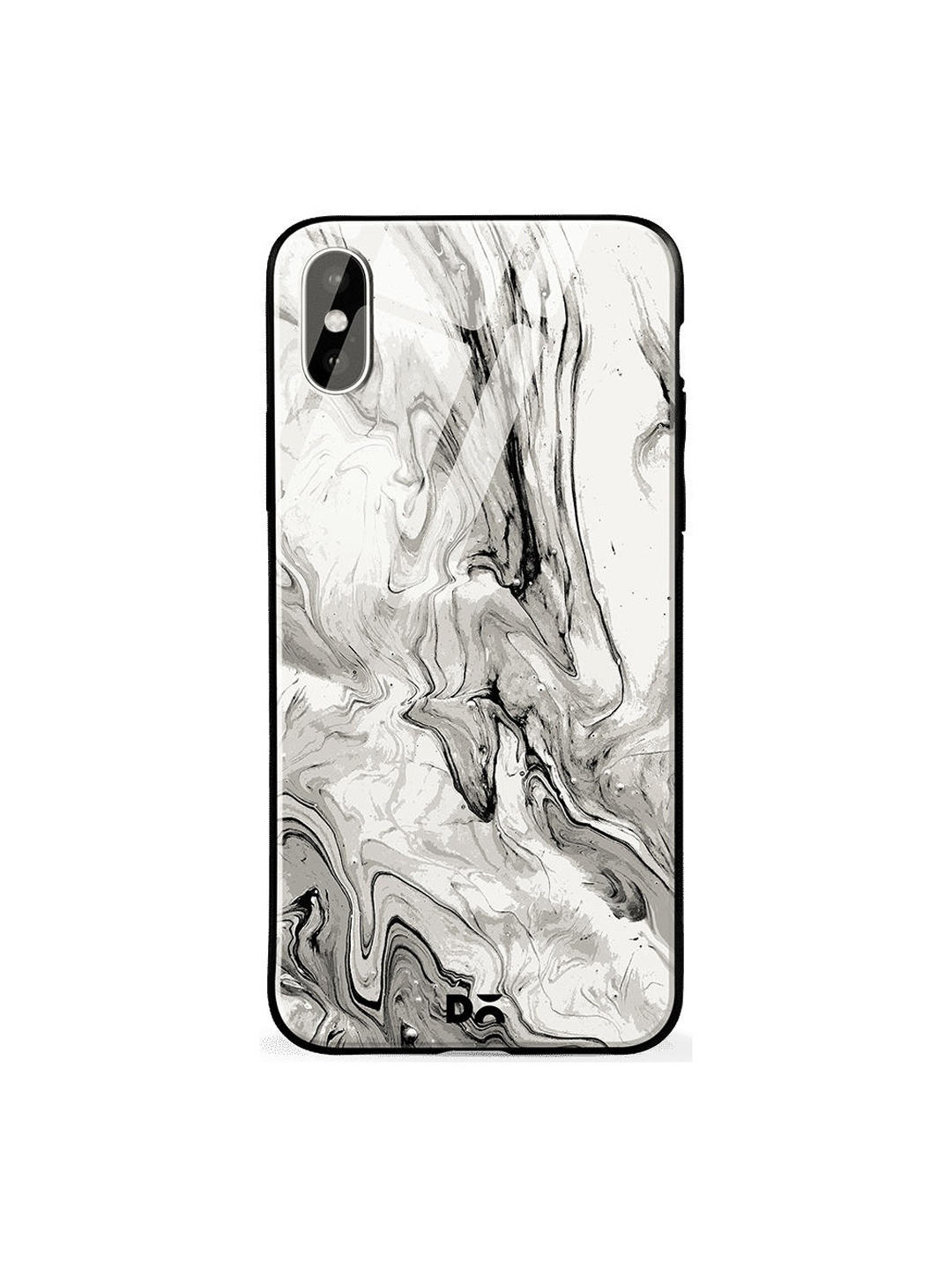 

DailyObjects Grey & White Marble iPhone XS Glass Case