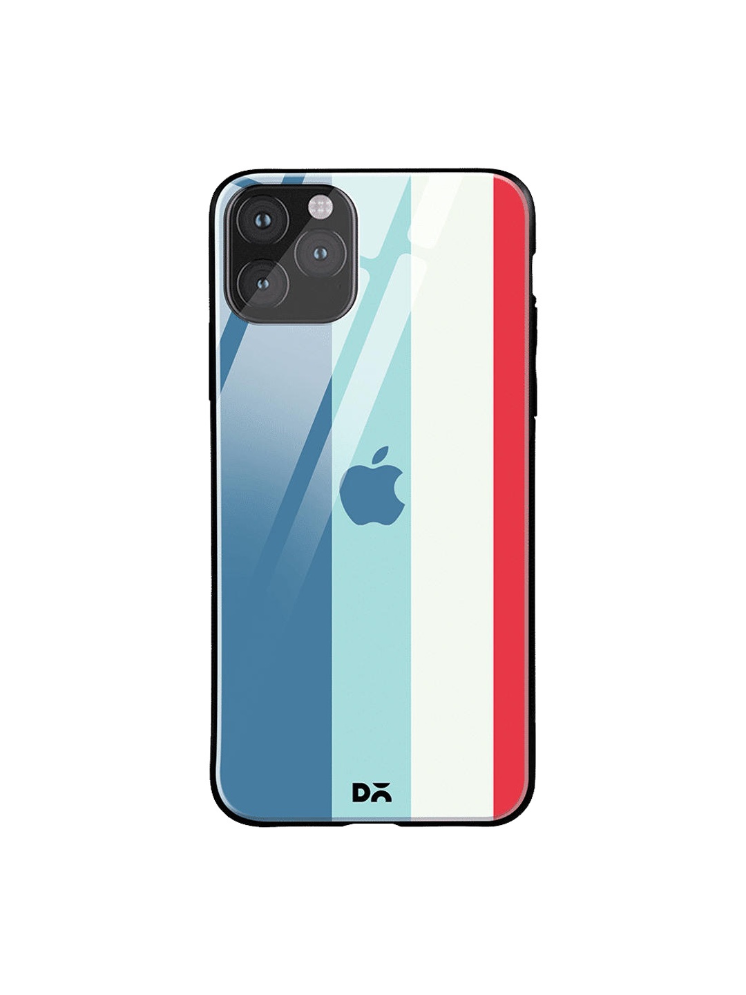 

DailyObjects Teal Blue & White Vertical iPhone 11 Pro Glass Case