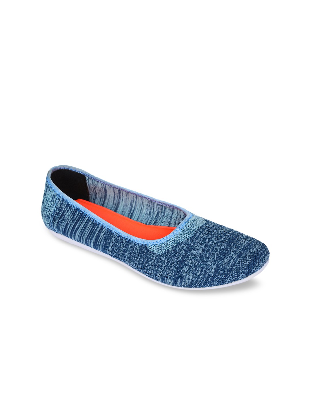 

Liberty Women Blue Woven Design Canvas Ballerinas