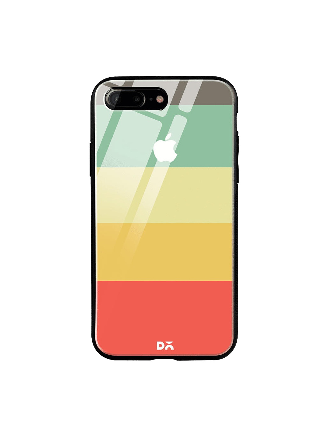 

DailyObjects Pink & Yellow Rainbow Quin iPhone 7 Plus Glass Case