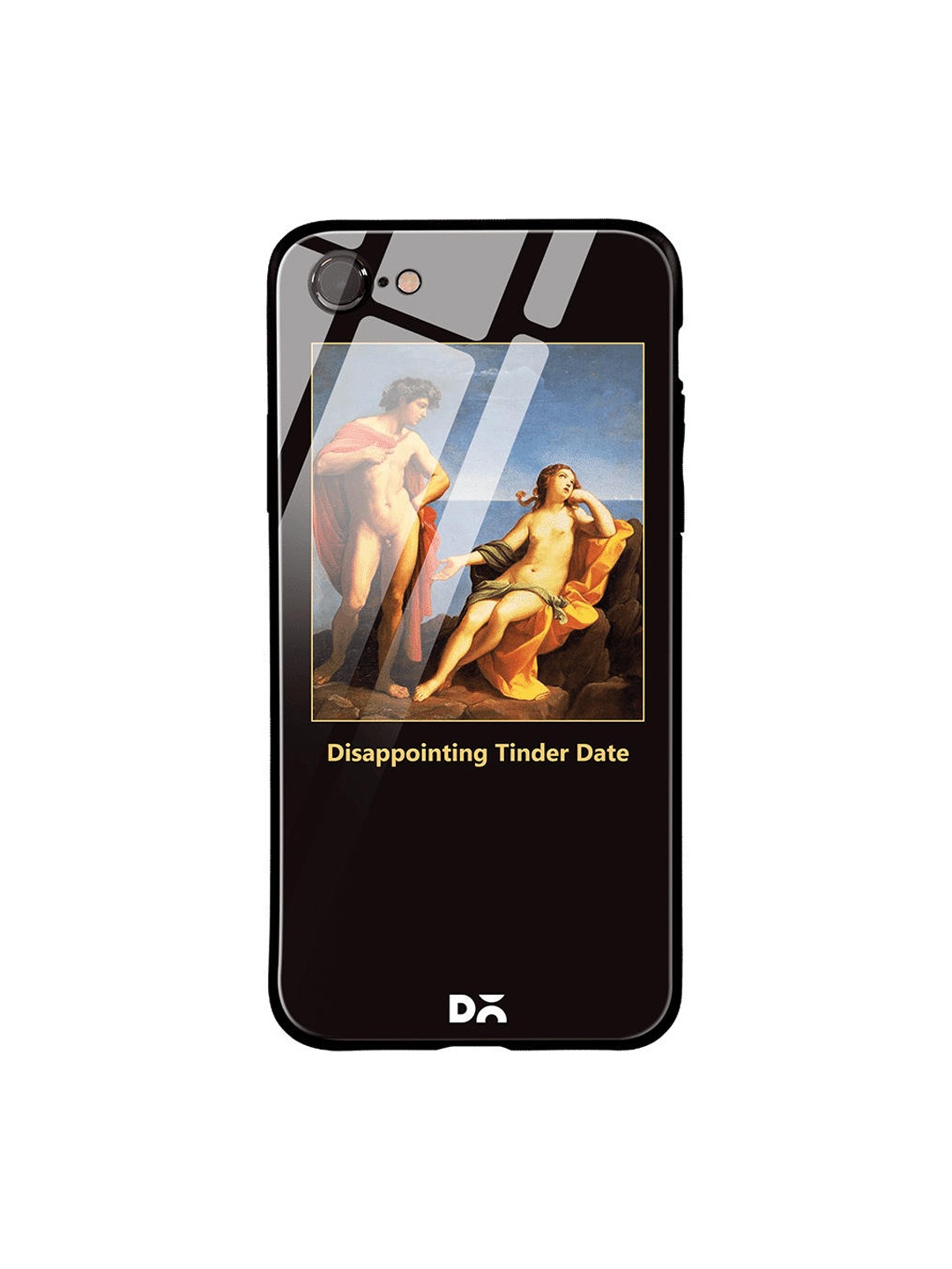 

DailyObjects Black & Beige Disappointing Date iPhone 8 Glass Case