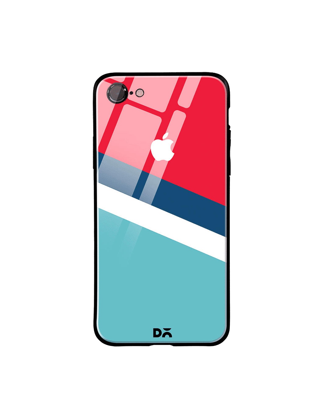 

DailyObjects Red & White Winter Angles iPhone 8 Glass Case