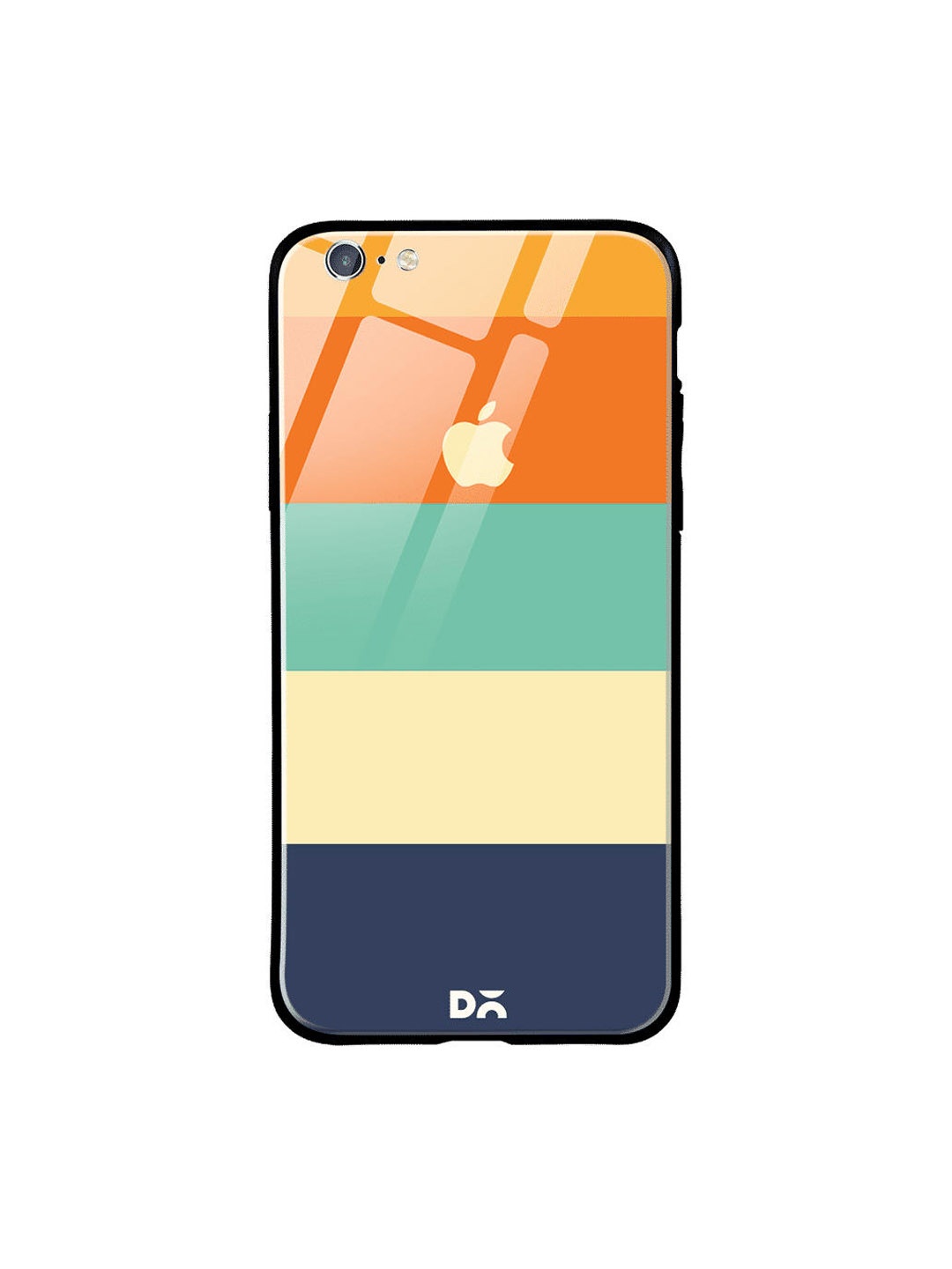 

DailyObjects Multicoloured Striped Quin iPhone 6S Glass Case, Multi