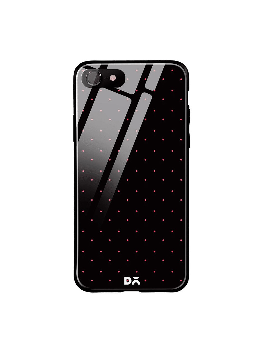 

DailyObjects Black & Pink Constellation Dots iPhone 7 Glass Case