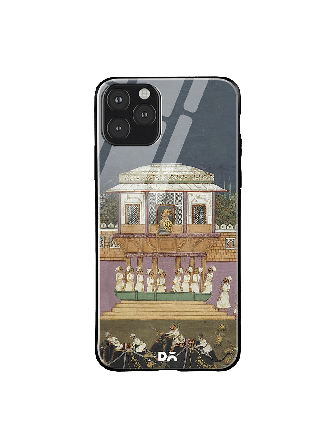

DailyObjects Grey & Brown Royal Parade iPhone 11 Pro Max Glass Case