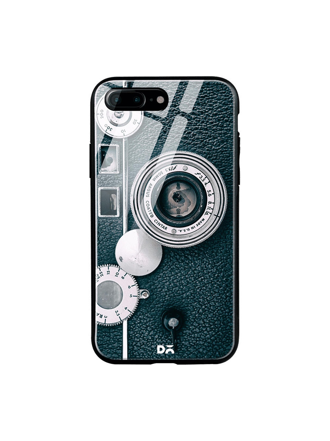 

DailyObjects Green & Grey Classic Camera 2 iPhone 7 Plus Glass Cover