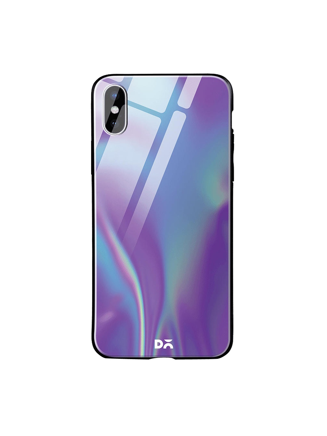 

DailyObjects Blue & Purple Holo Satin iPhone X Glass Case