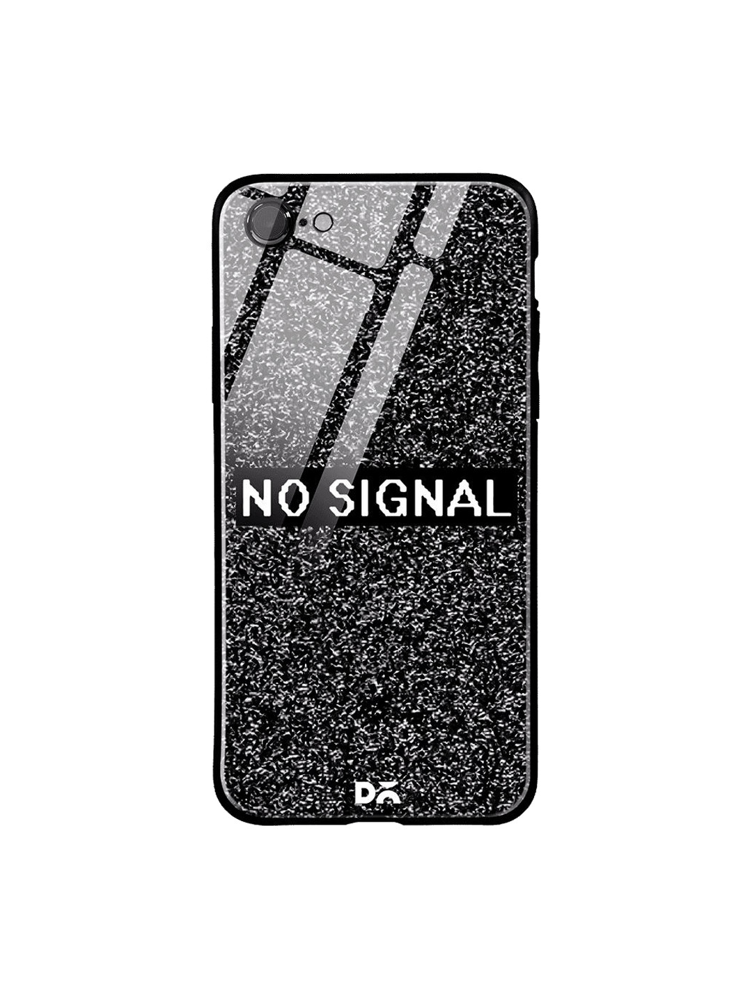 

DailyObjects Black & White No Signal iPhone 8 Glass Case