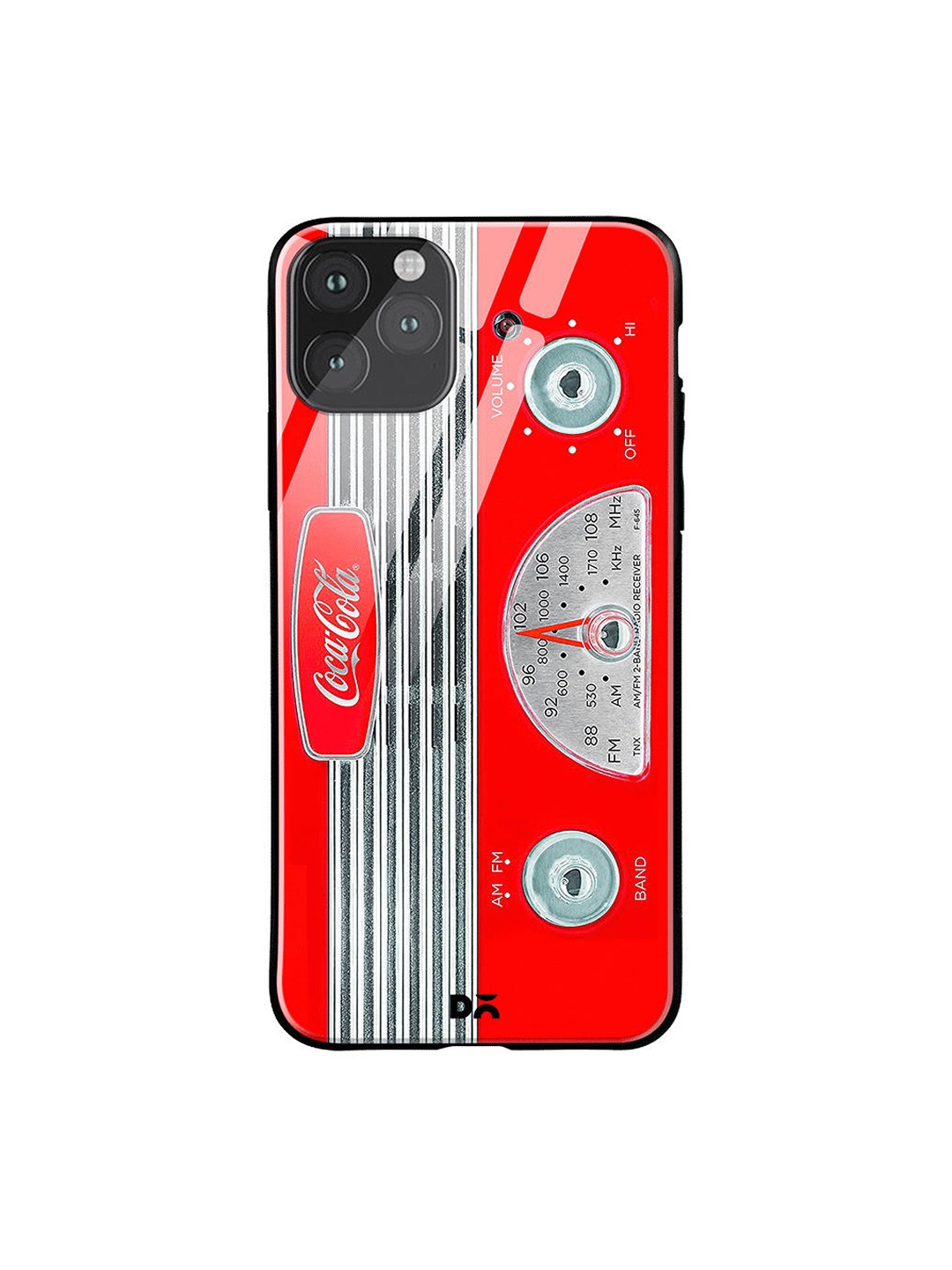 

DailyObjects Red & Grey Coke Radio iPhone 11 Pro Max Glass Case