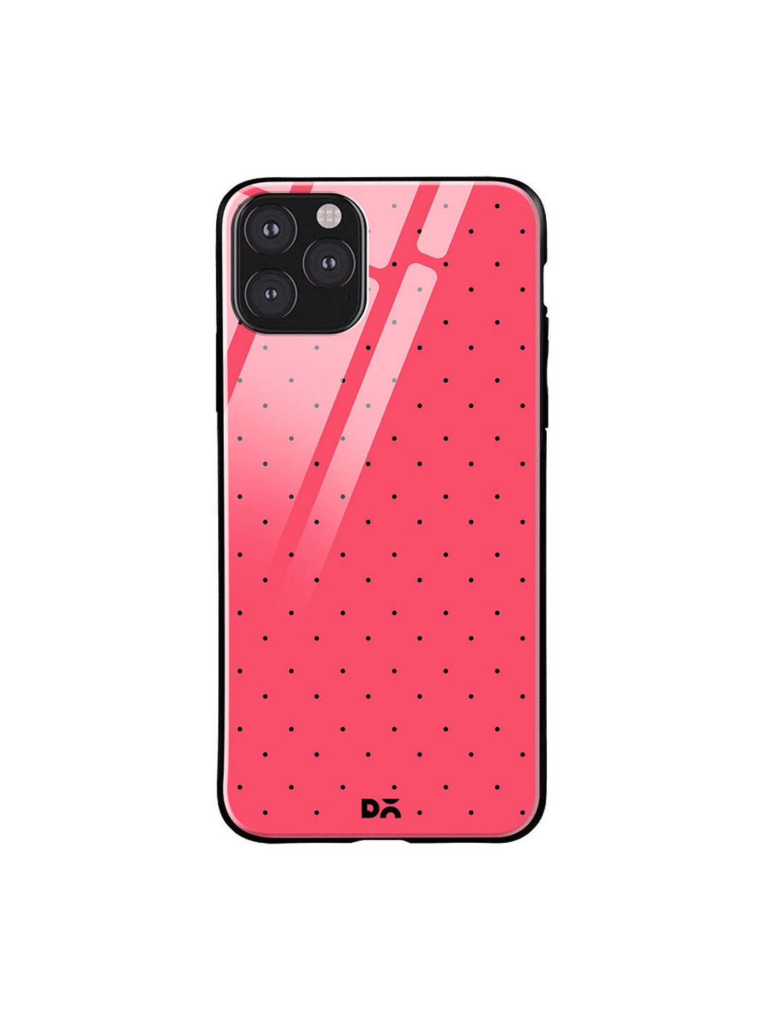 

DailyObjects Pink & Black Constellation Dots Candy iPhone 11 Pro Max Glass Case