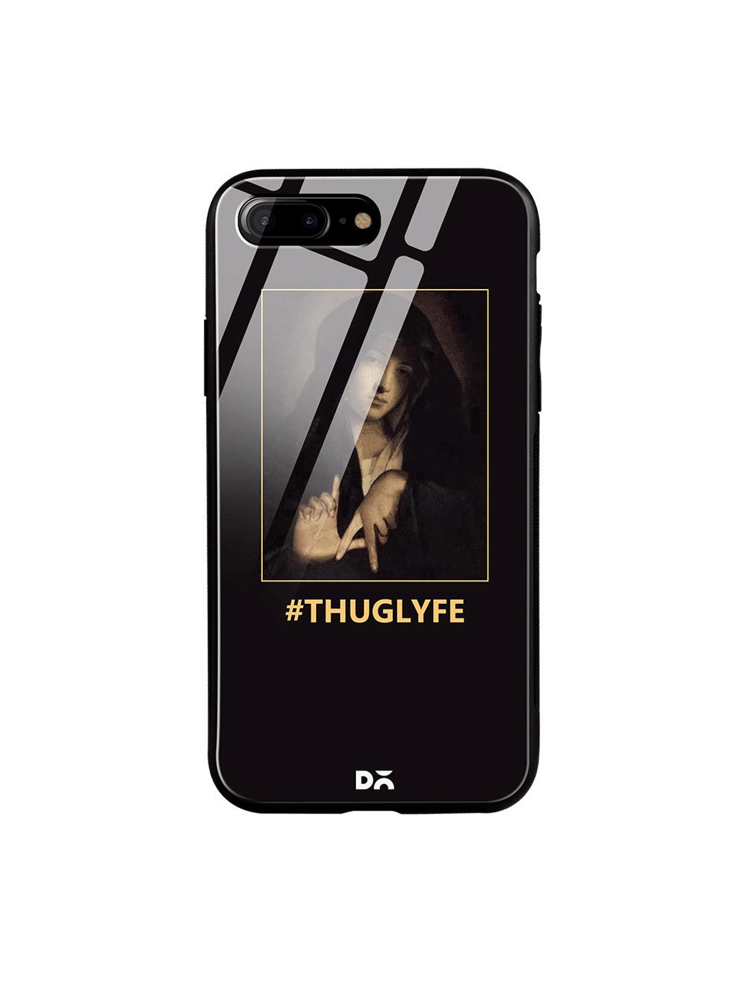 

DailyObjects Black & Brown Thug Lyfe iPhone 7 Plus Glass Case