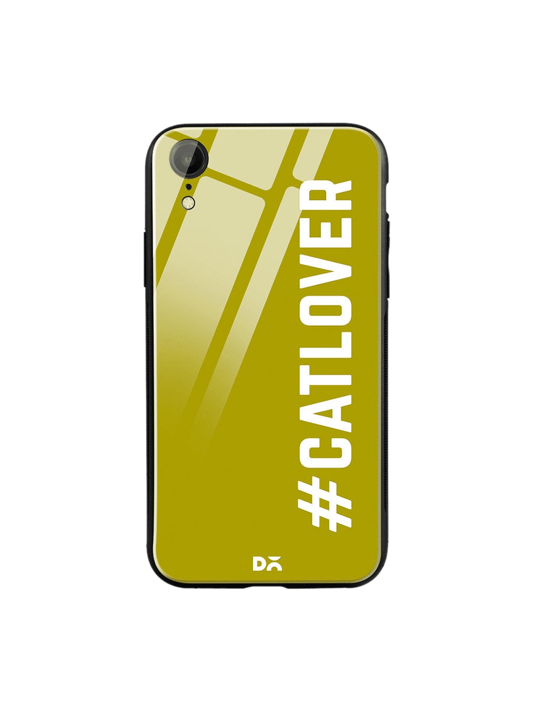 

DailyObjects Green & White Cat Lover iPhone XR Glass Case
