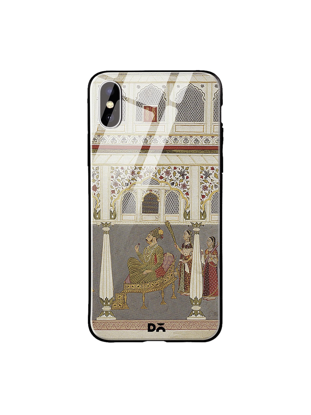 

DailyObjects Grey & Brown Durbar iPhone XS Glass Case