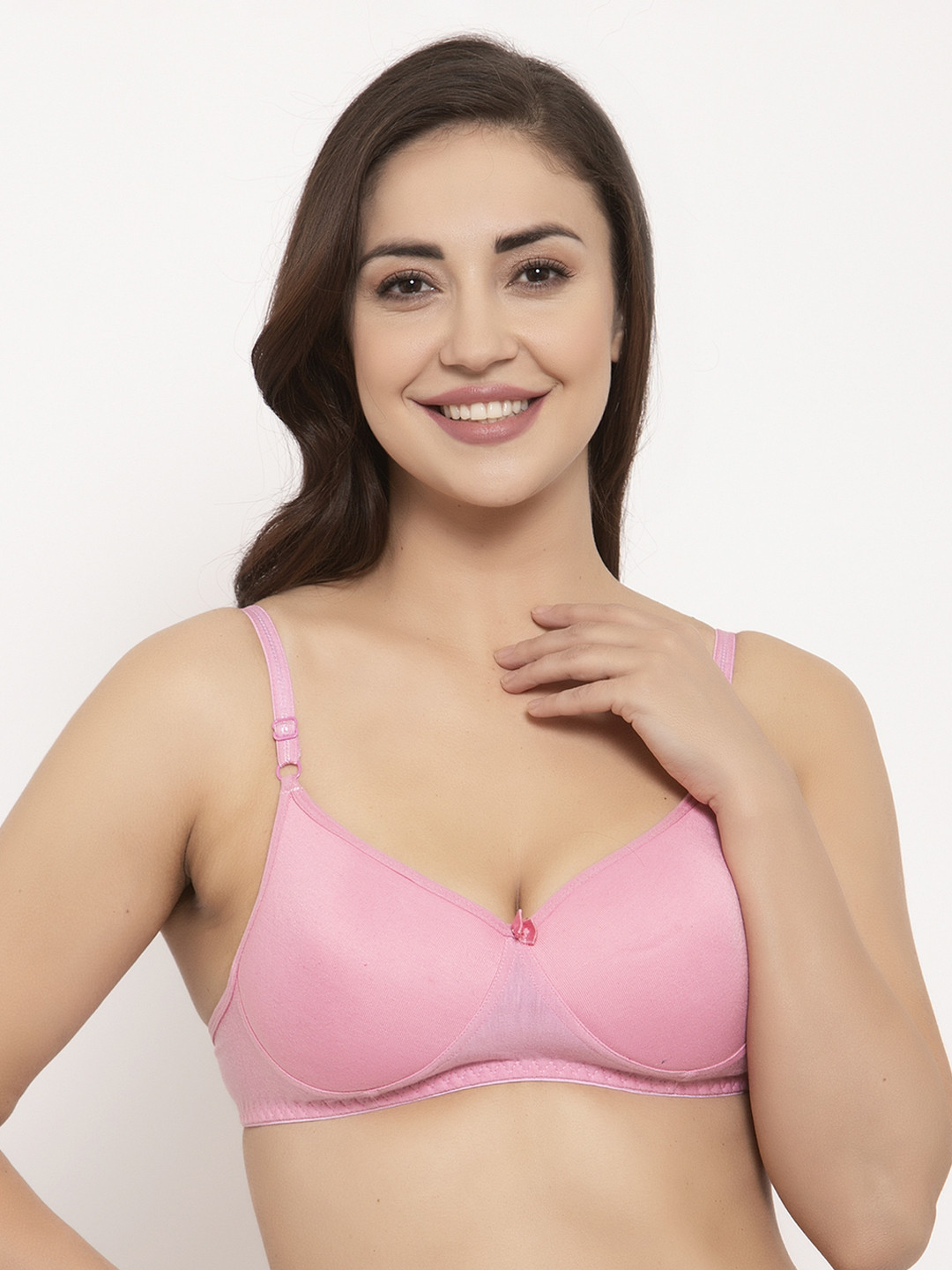 

GRACIT Pink Solid Non-Wired Lightly Padded T-shirt Bra PW5-10-30B