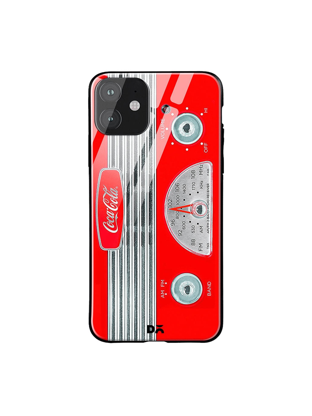 

DailyObjects Red & Grey Coke Radio iPhone 11 Glass Cover