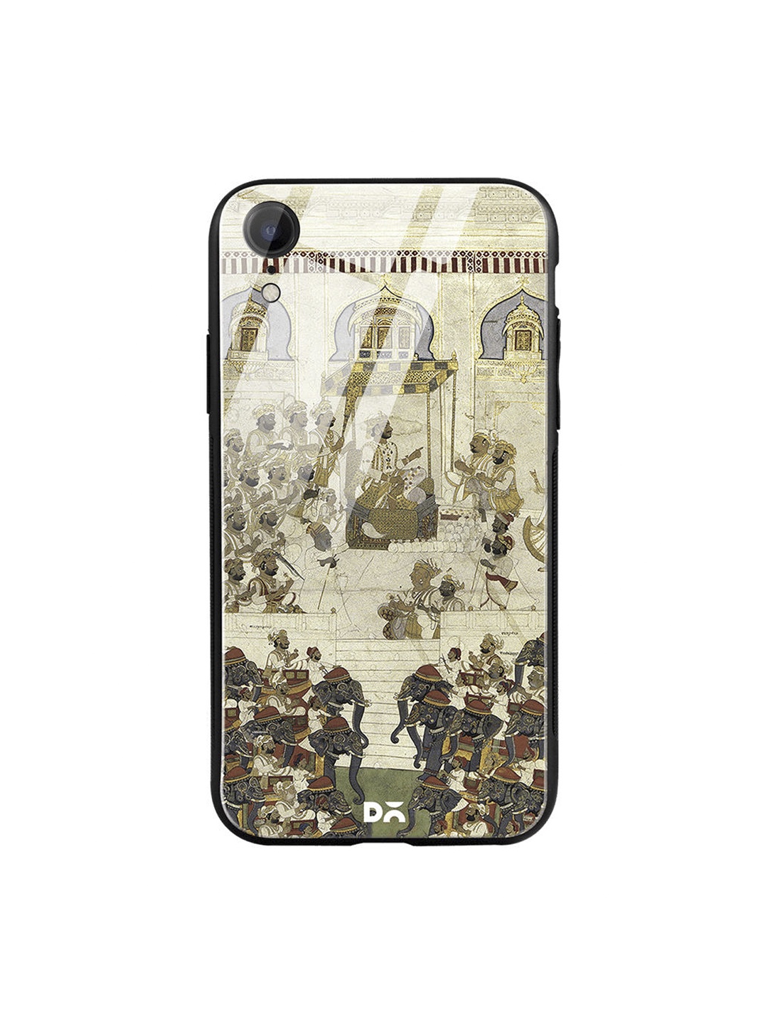 

DailyObjects Beige & Green Royal Decree iPhone XR Glass Cover