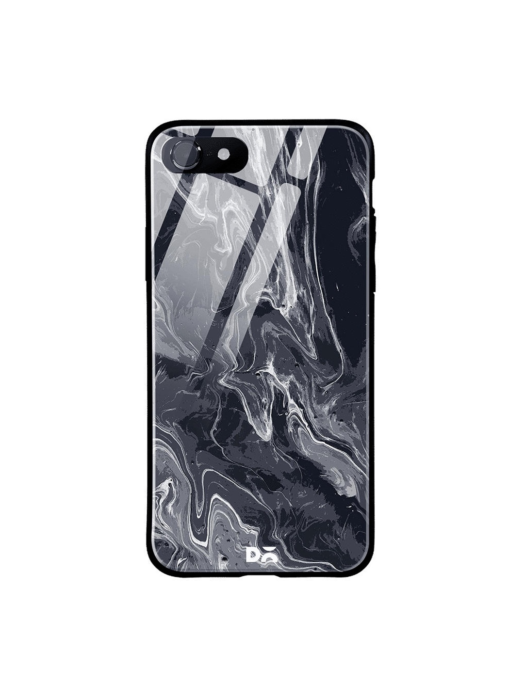 

DailyObjects Black & White Marble iPhone 8 Glass Case