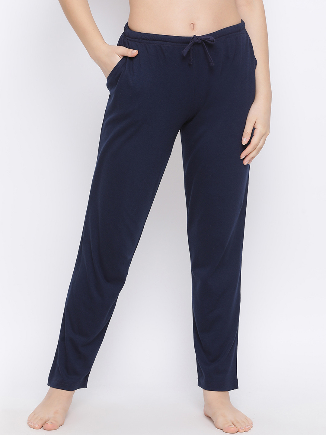 

Kanvin Women Navy Blue Solid Lounge Pants