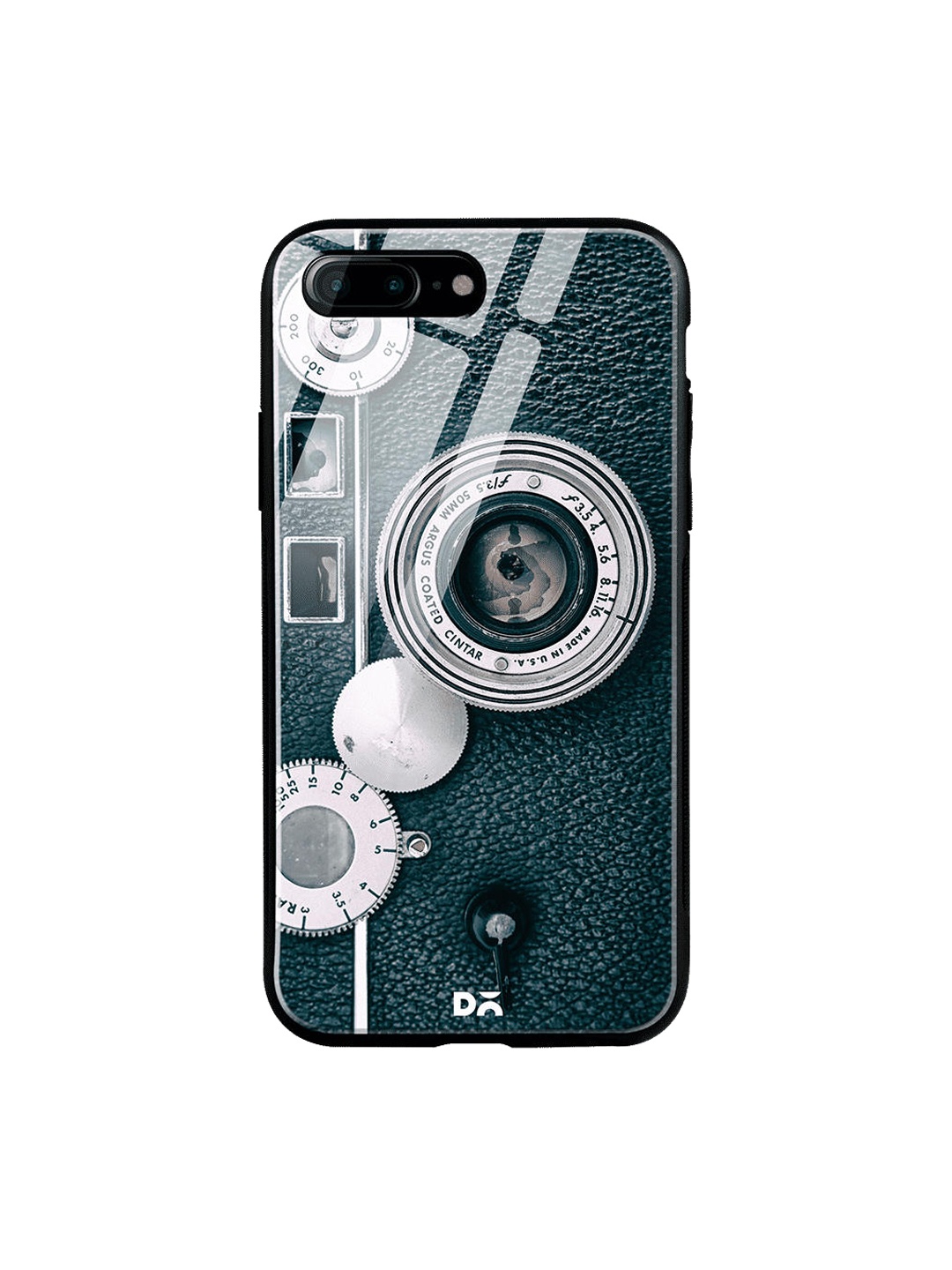 

DailyObjects Green & Grey Classic Camera 2 iPhone 8 Plus Glass Cover