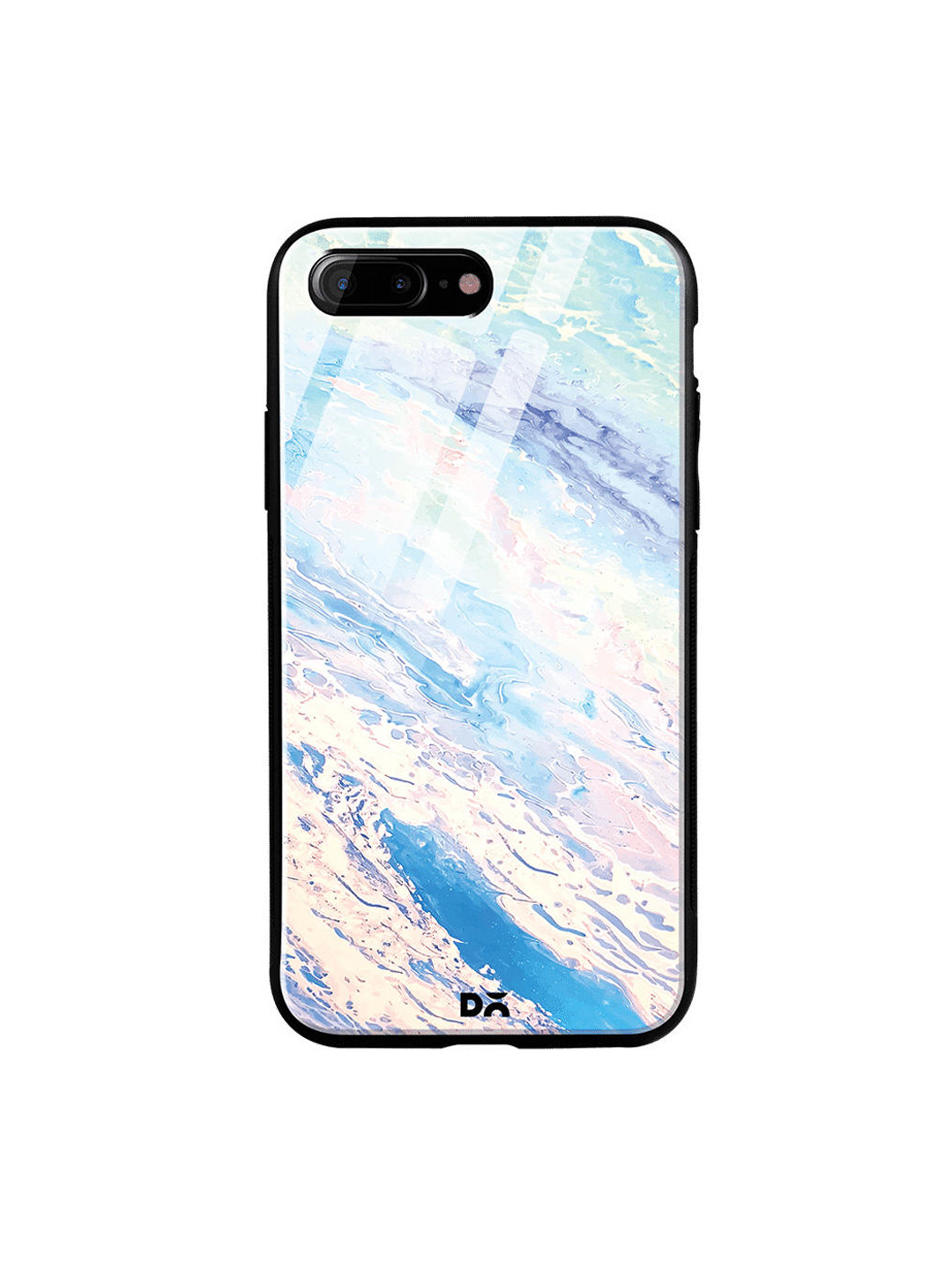 

DailyObjects Blue & Pink Marble Sky iPhone 8 Plus Glass Case