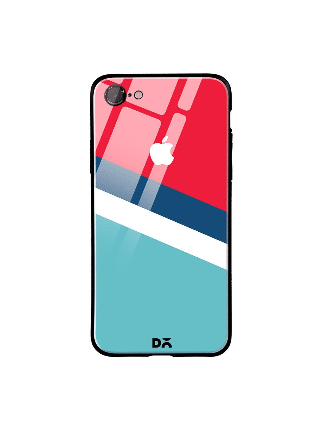 

DailyObjects Red & White Winter Angles iPhone 7 Glass Case