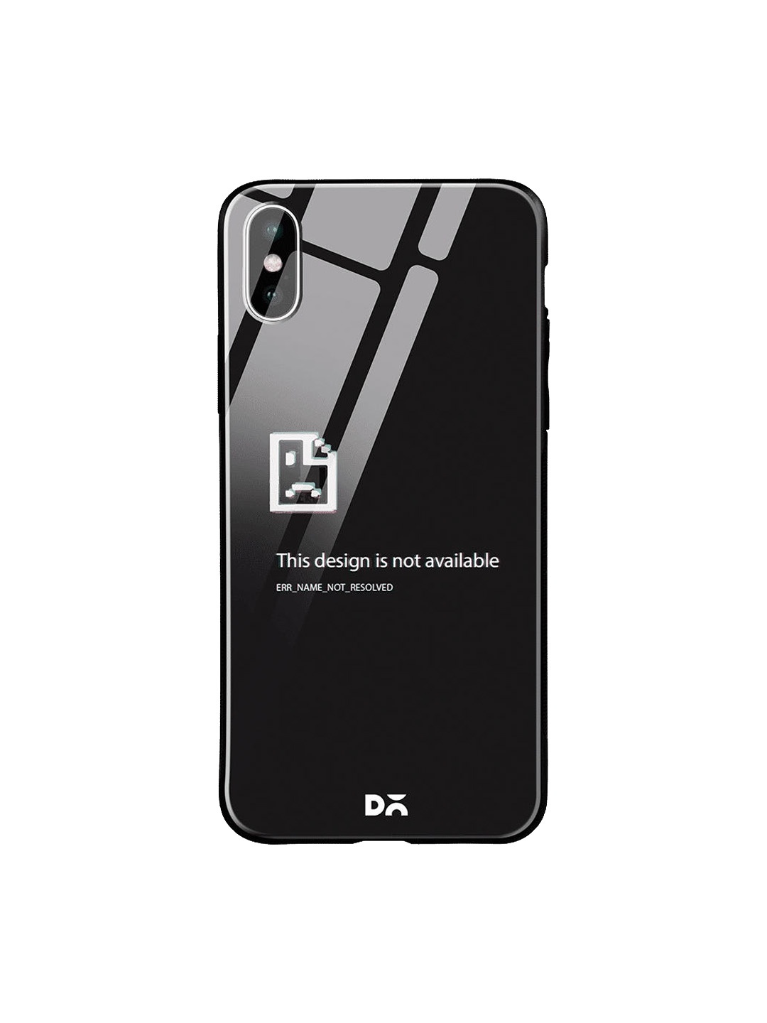 

DailyObjects Black & White Wallpaper Unavailable iPhone X Glass Case