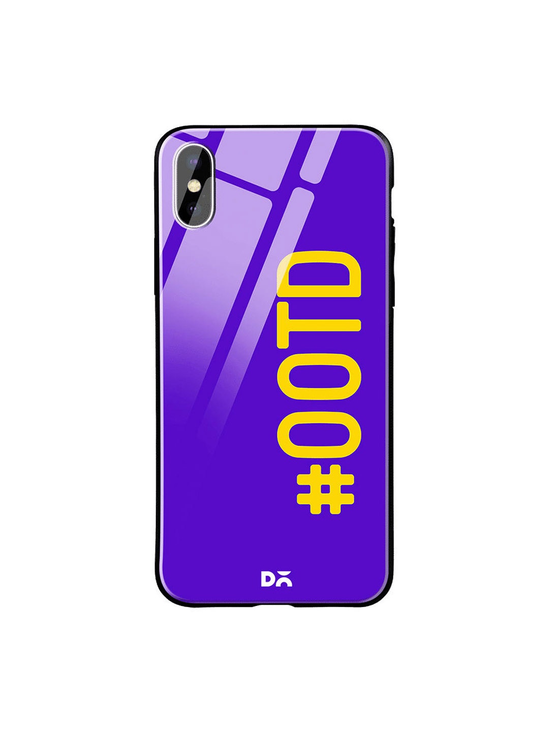 

DailyObjects Purple & Yellow OOTD iPhone XS Glass Mobile Cover