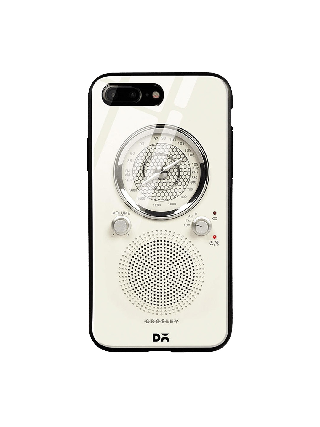 

DailyObjects Beige & Silver-Toned Crosly Radio iPhone 7 Plus Glass Cover