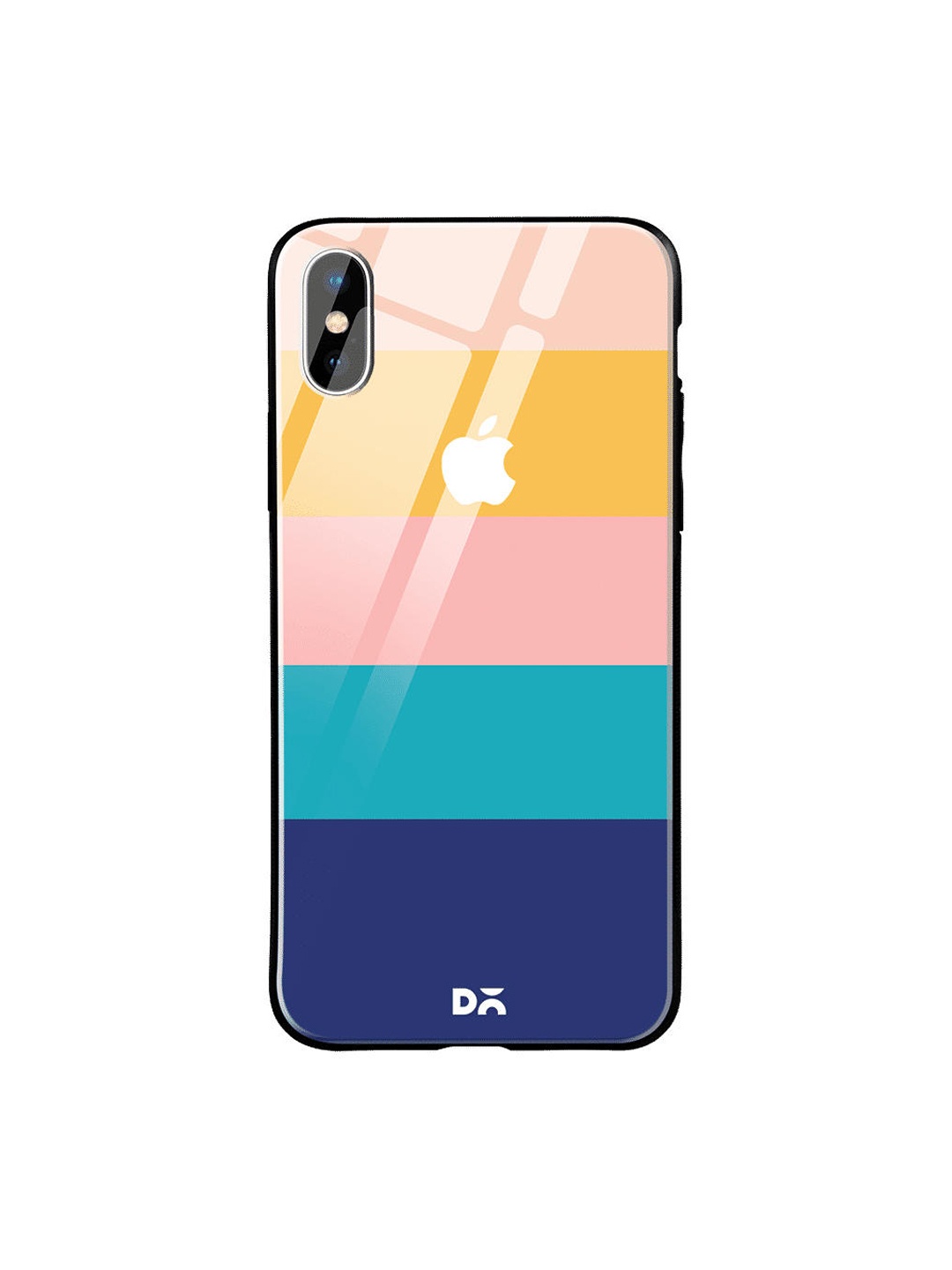 

DailyObjects Peach & Yellow Quin iPhone XS Glass Mobile Cover