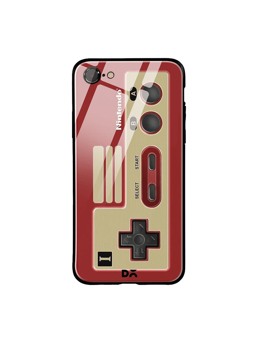 

DailyObjects Red & Beige NES Controller iPhone 8 Glass Case