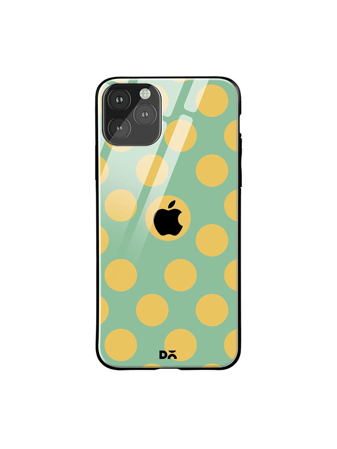 

DailyObjects Green & Yellow Polka iPhone 11 Pro Max Glass Case