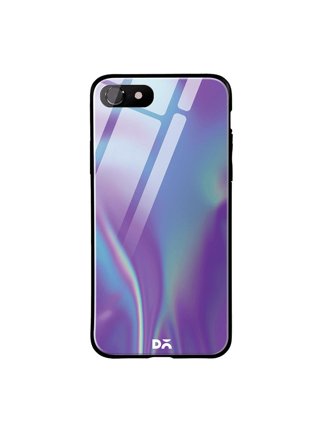 

DailyObjects Blue & Purple Holo Satin iPhone 7 Glass Case