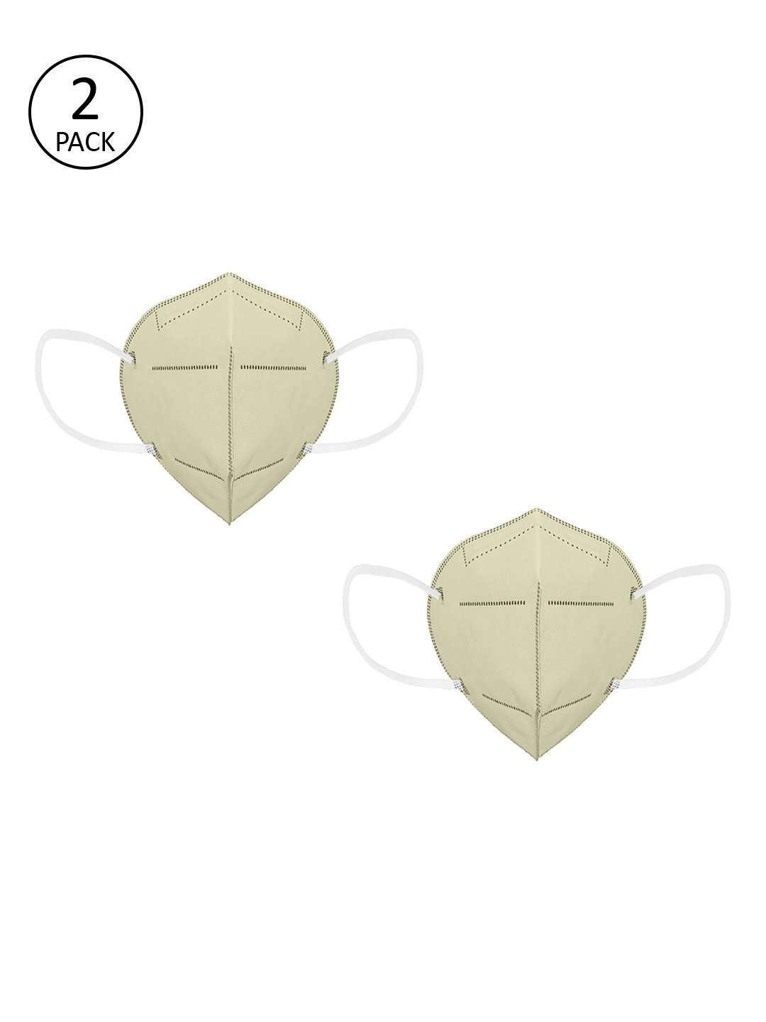 

Status Adults Pack Of 2 Anti Pollution 4-Ply N95 mask, Yellow