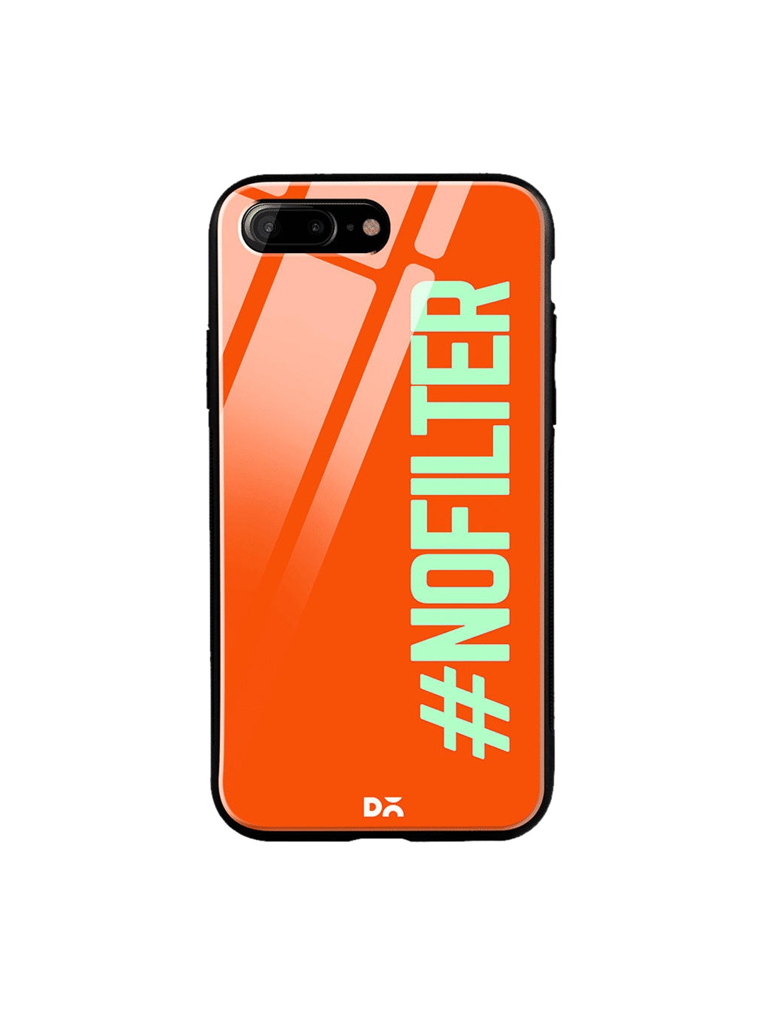 

DailyObjects Orange & Green No Filter iPhone 8 Plus Glass Case