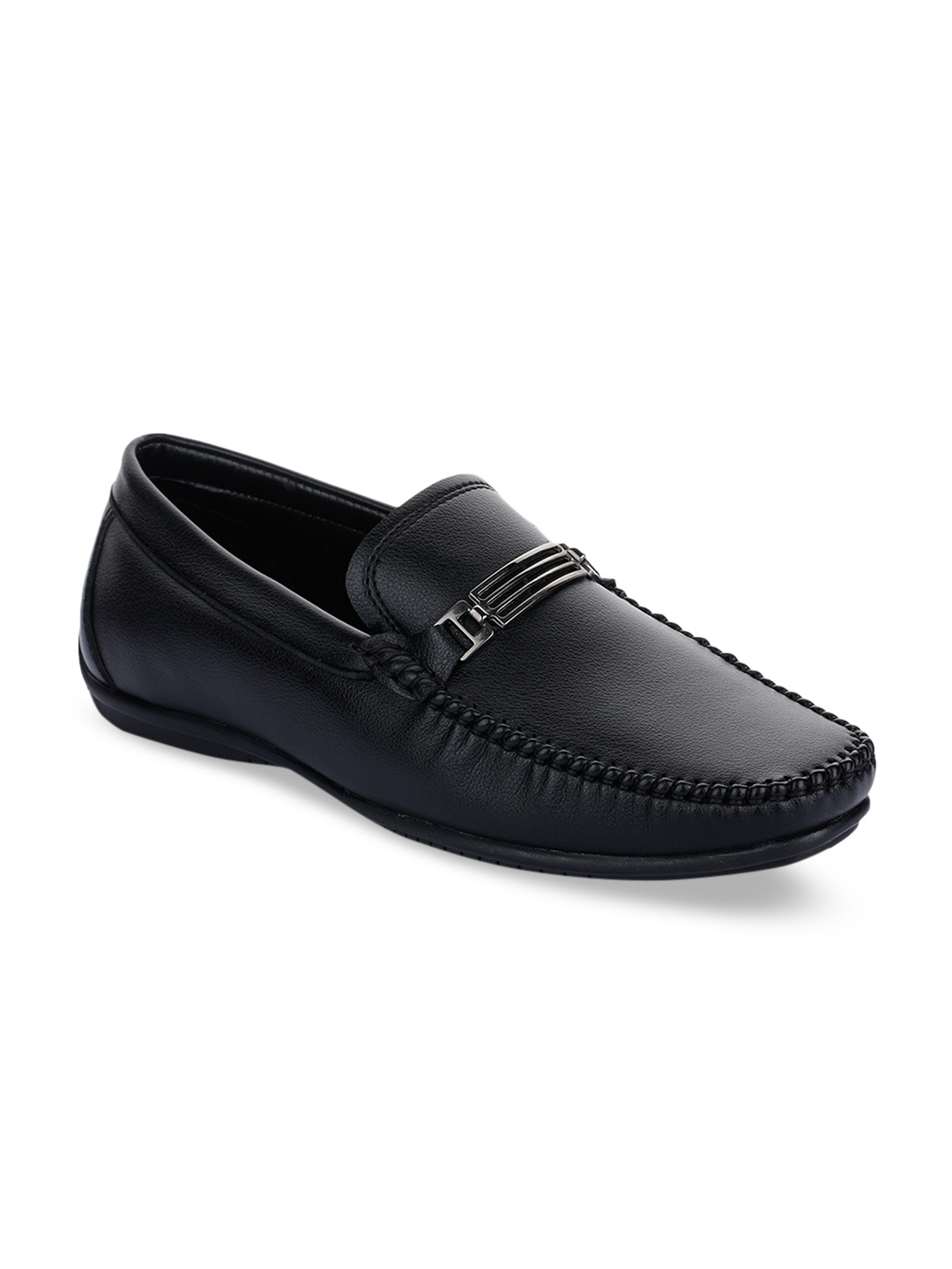 

Liberty Men Black Solid Loafers