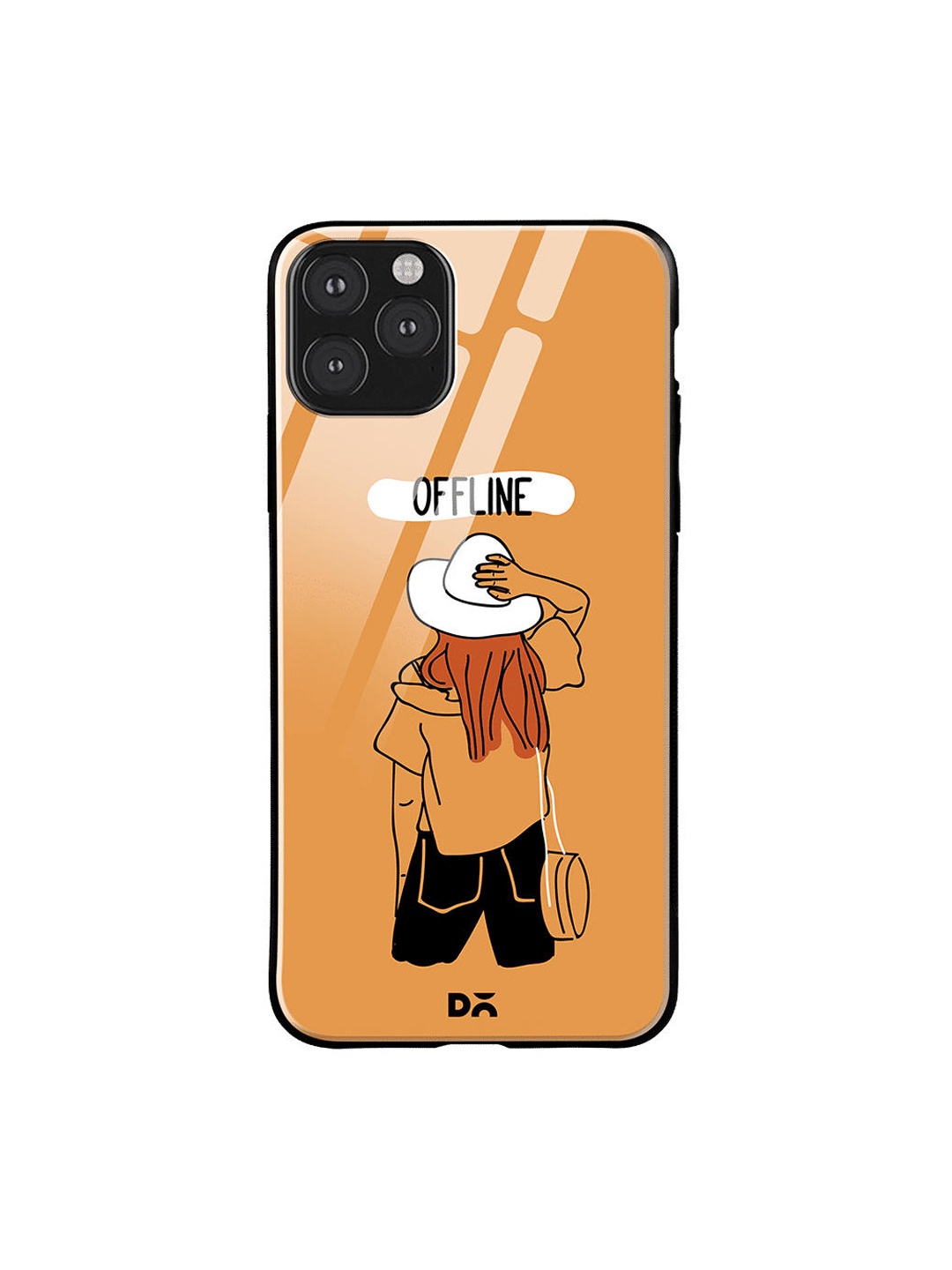 

DailyObjects Orange & White Offline iPhone 11 Pro Max Glass Case