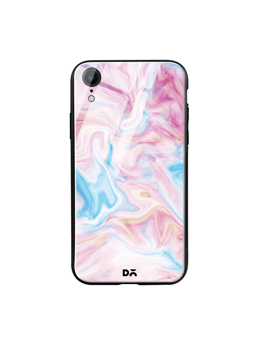 

DailyObjects Pink & Blue Pastel Marble iPhone XR Glass Case