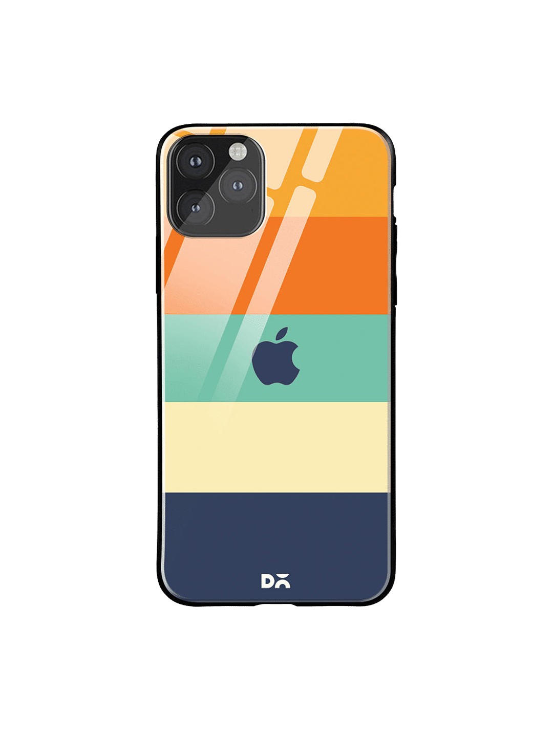 

DailyObjects Multicoloured Striped Quin iPhone 11 Pro Glass Case, Multi